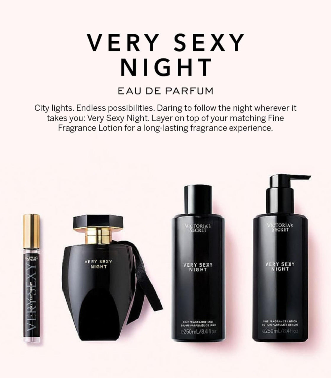 Victoria's Secret Fragrance Lotion, Very Sexy Night Fine Fragrance