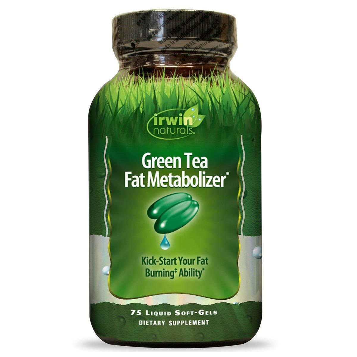 Irwin Naturals Green Tea Fat Metabolizer 75 Liquid Soft Gels - Kiwla