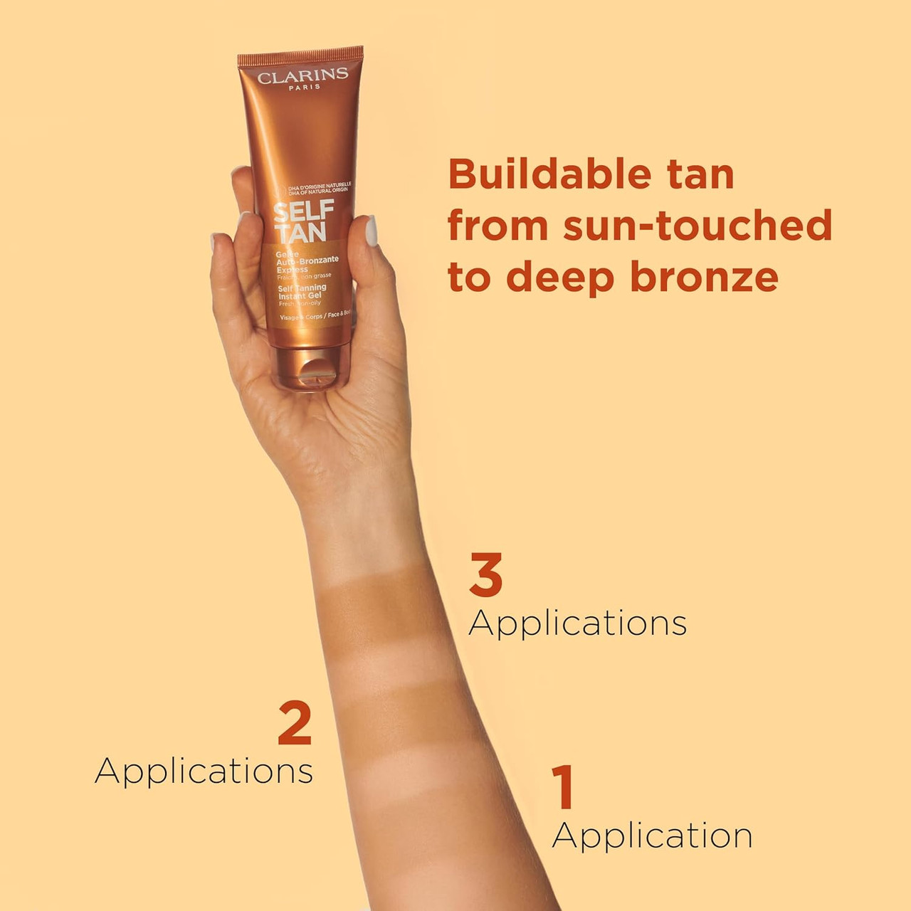 Clarins Self Tanning Tinted Gel | Self Tanner For Face And Body