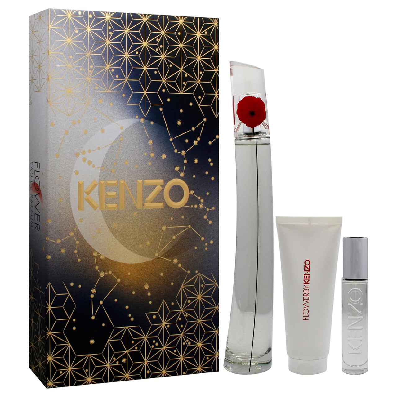 Kenzo Flower For Women - 3 Pc Gift Set 3.3Oz Edp Spray | Buy at
