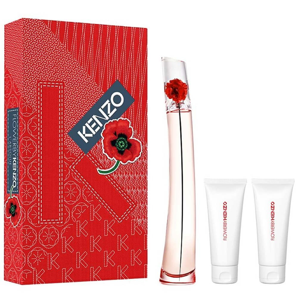 Kenzo Flower For Women - 3 Pc Gift Set 3.3Oz Edp Spray | Buy at