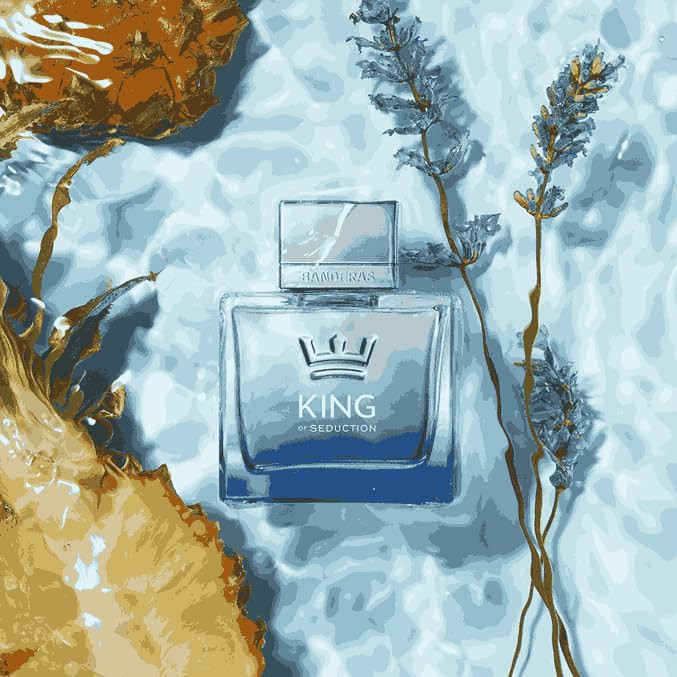 Antonio Banderas Perfumes King Of Seduction Eau De Toilette Spray For Men Long Lasting Masculine Intense And Energetic Fragrance Bergamot