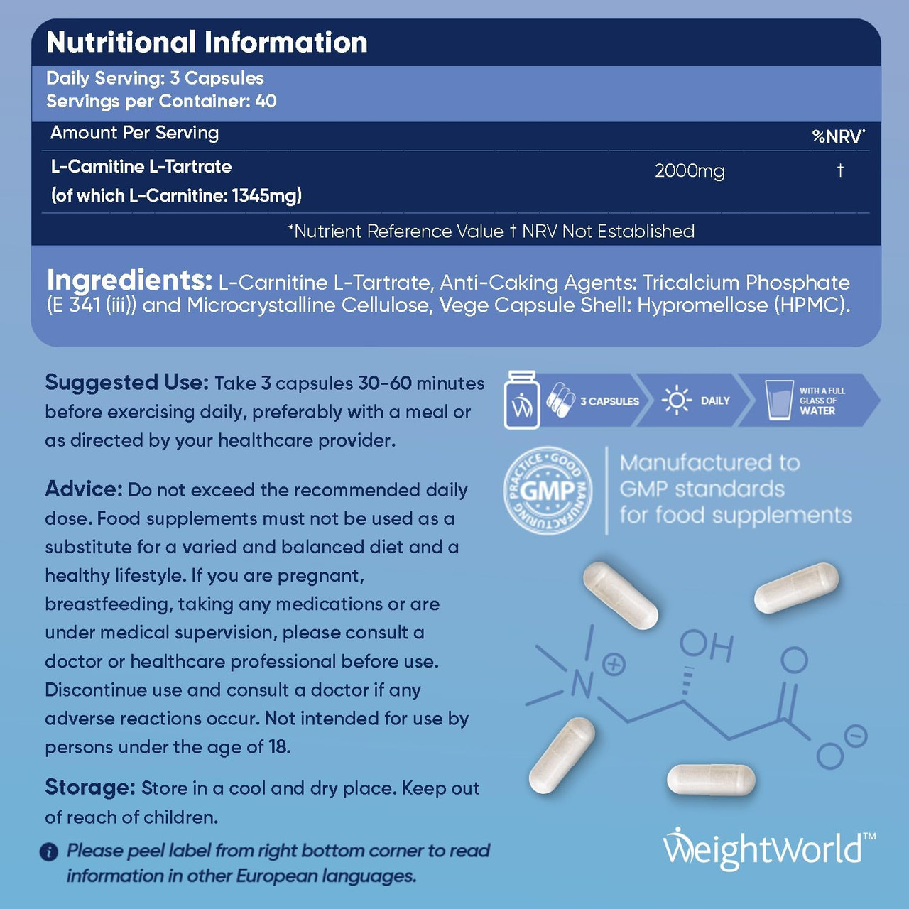 cla and l carnitine gnc L-Carnitine Supplements | L-Carnitine Amino Acid main image 0