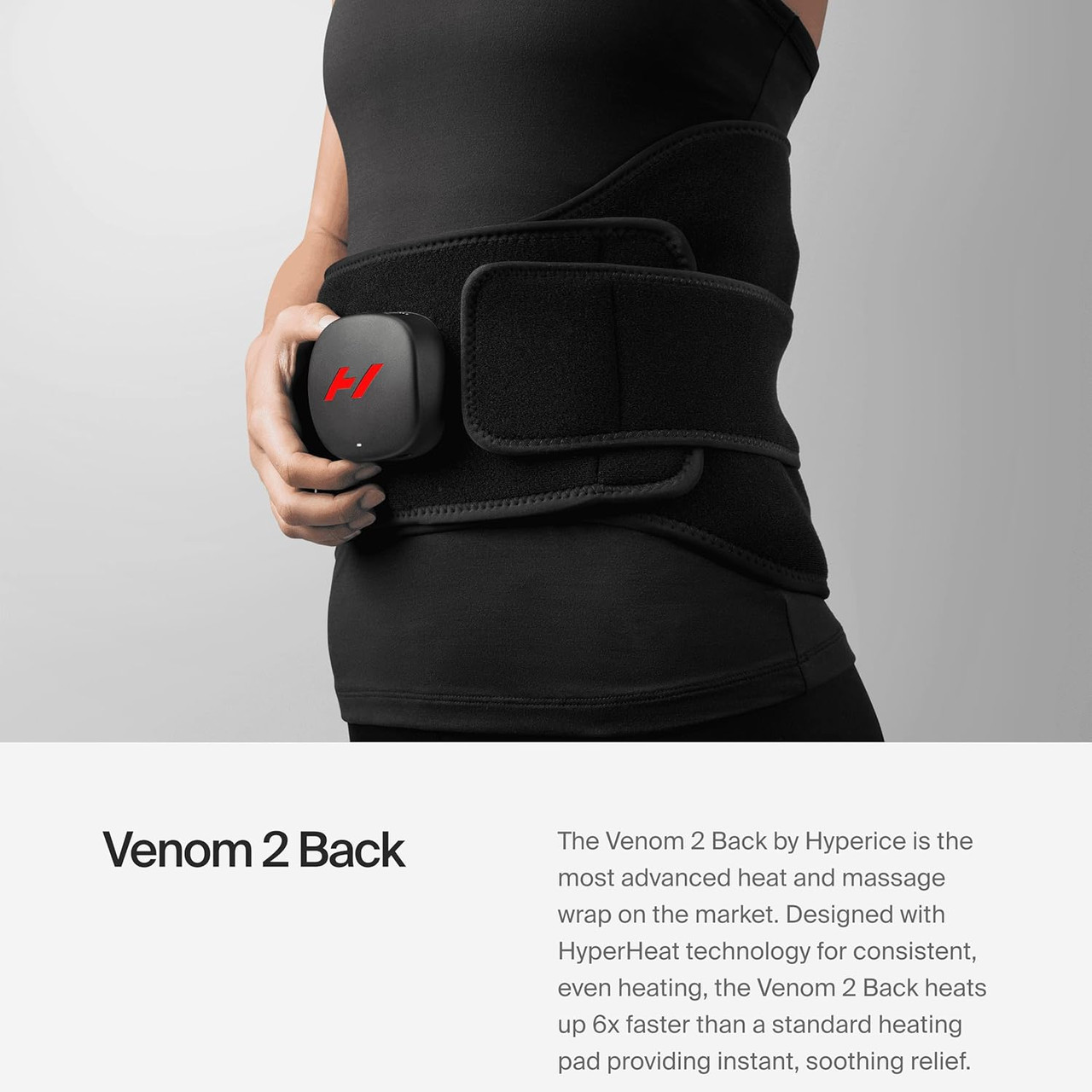 thumbnail image 2 of Hyperice Venom 2 Back Wrap - Advanced Heat & Vibration Therapy For Muscle Pain & Recovery 2 of 14