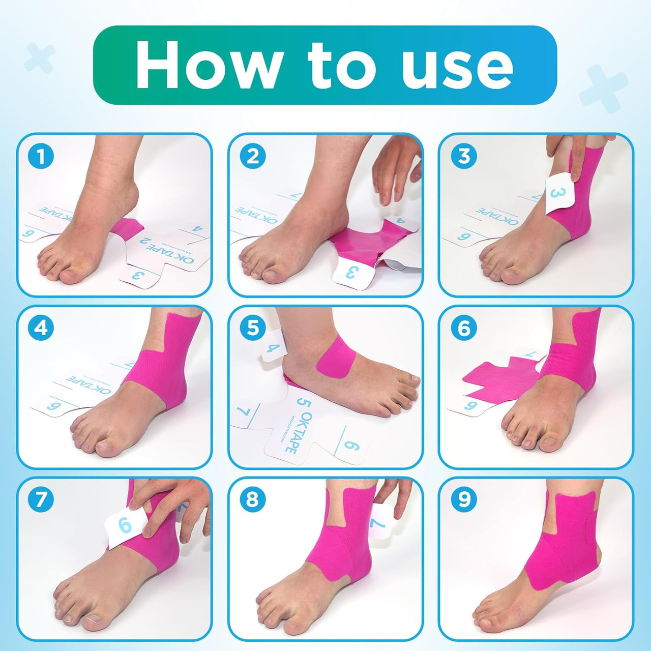 Kinesiology Tape For Taping Toes High Heels Taping For