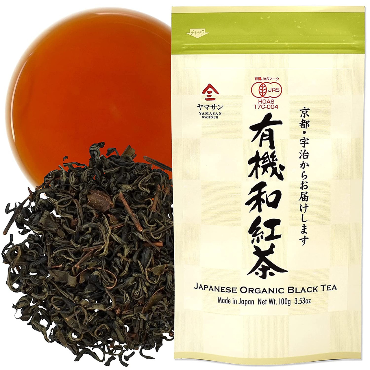 Yamasan Kyoto Uji Japanese Organic Black Tea Loose Leaf 100% made