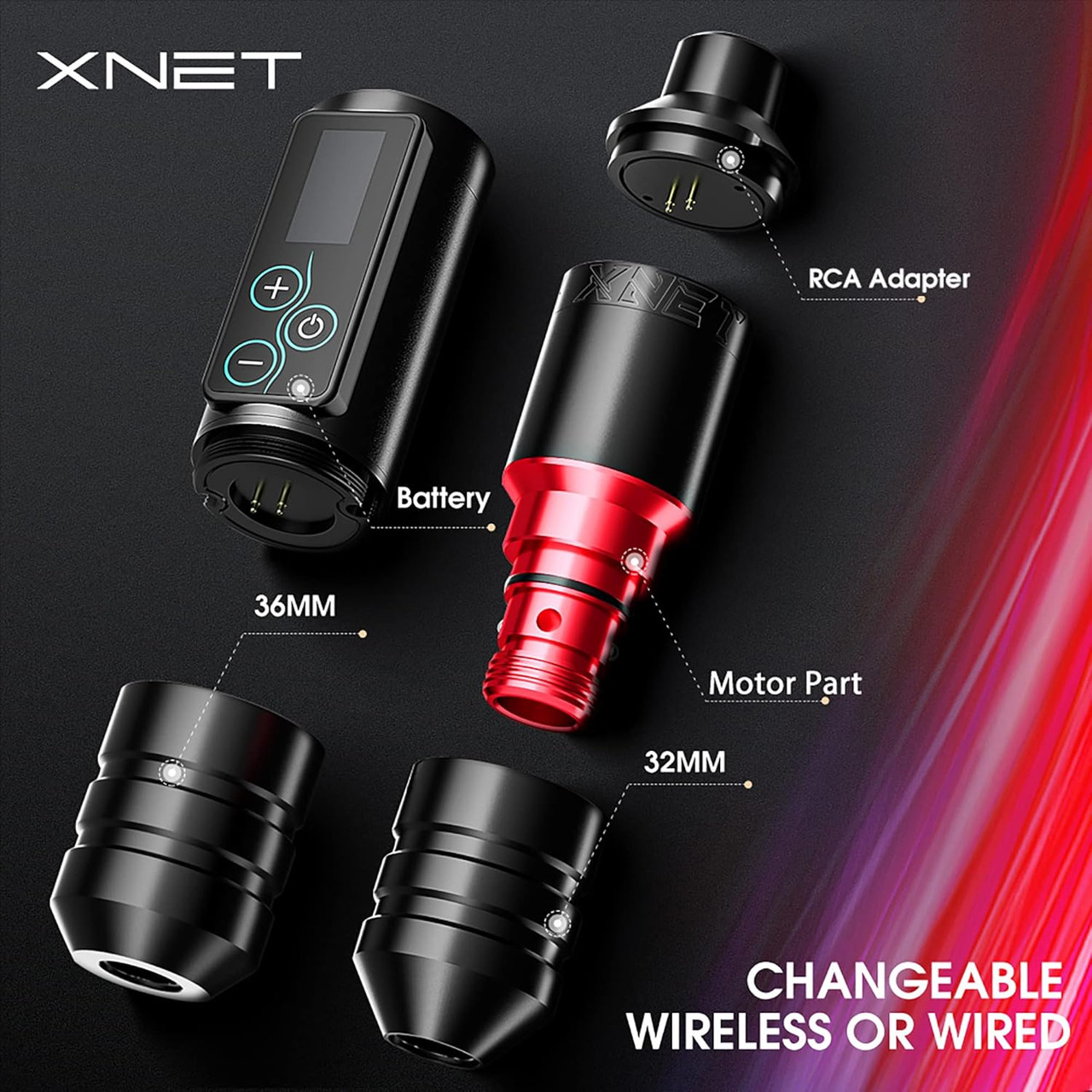 Xnet Vane Wireless Tattoo Machine Brushless Motor - 240 | Buy at