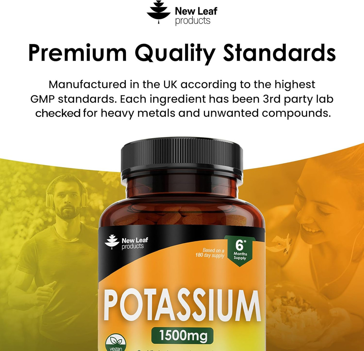 Lindens - Potassium 200mg Tablets With 50mg Vitamin UK | Ubuy