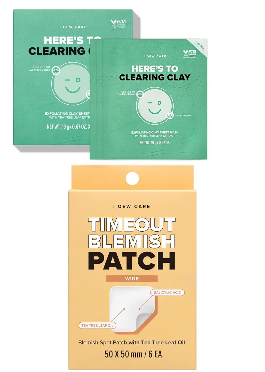 Clay Treatment Repair Sheet Mask30mlx10枚 I Dew Care Clay Sheet Mask - Here'S To Clearing Clay, 4 | Buy at
