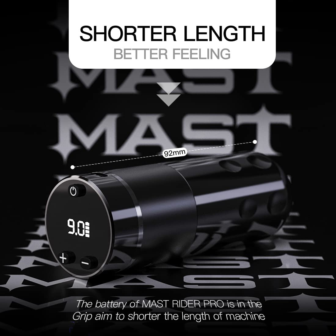 Mast Tattoo Rider Pro Wireless Tattoo Pen Machine, Tattoo Battery