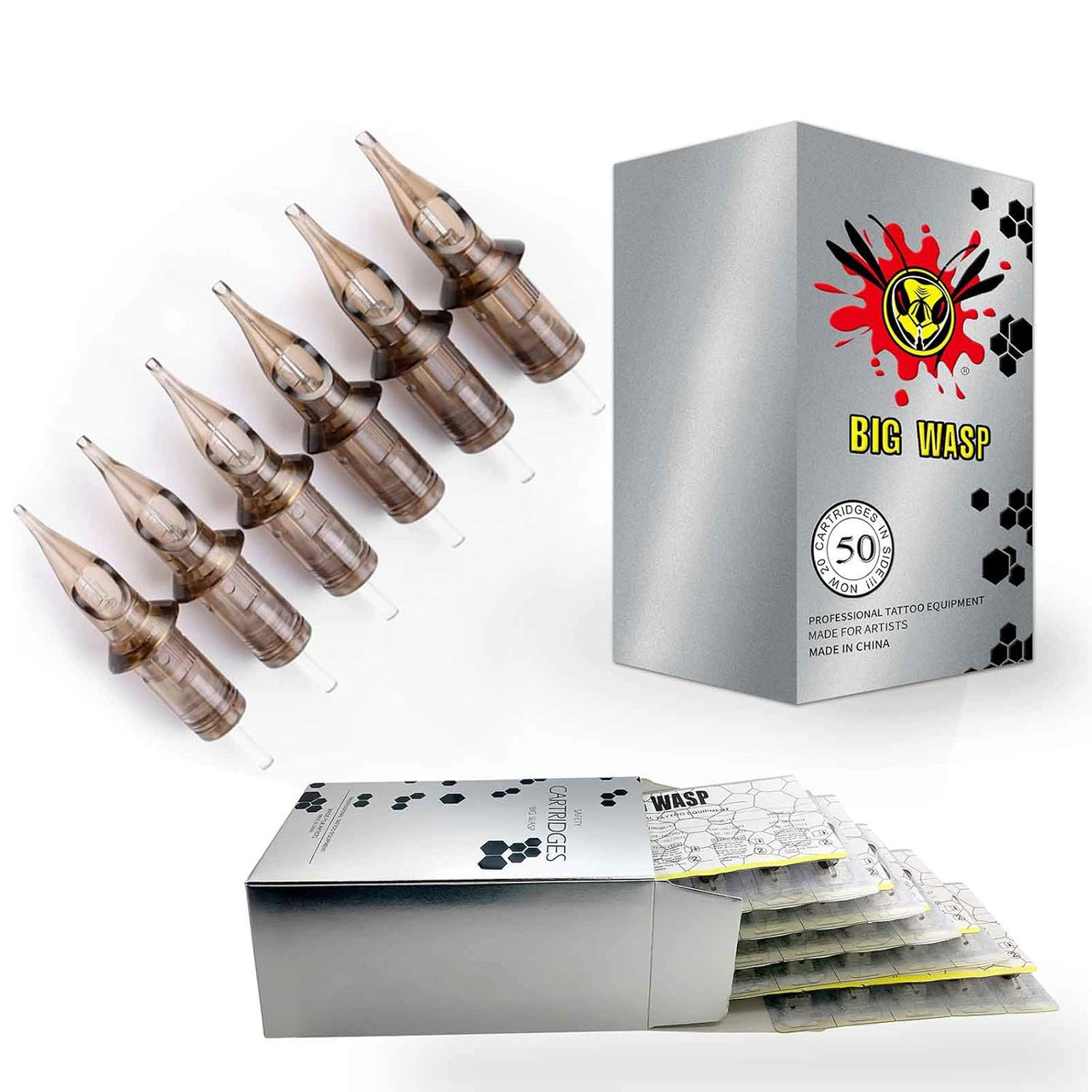Bigwasp (3Rd Gen) 50Pcs Assorted Disposable Cartridge Tattoo