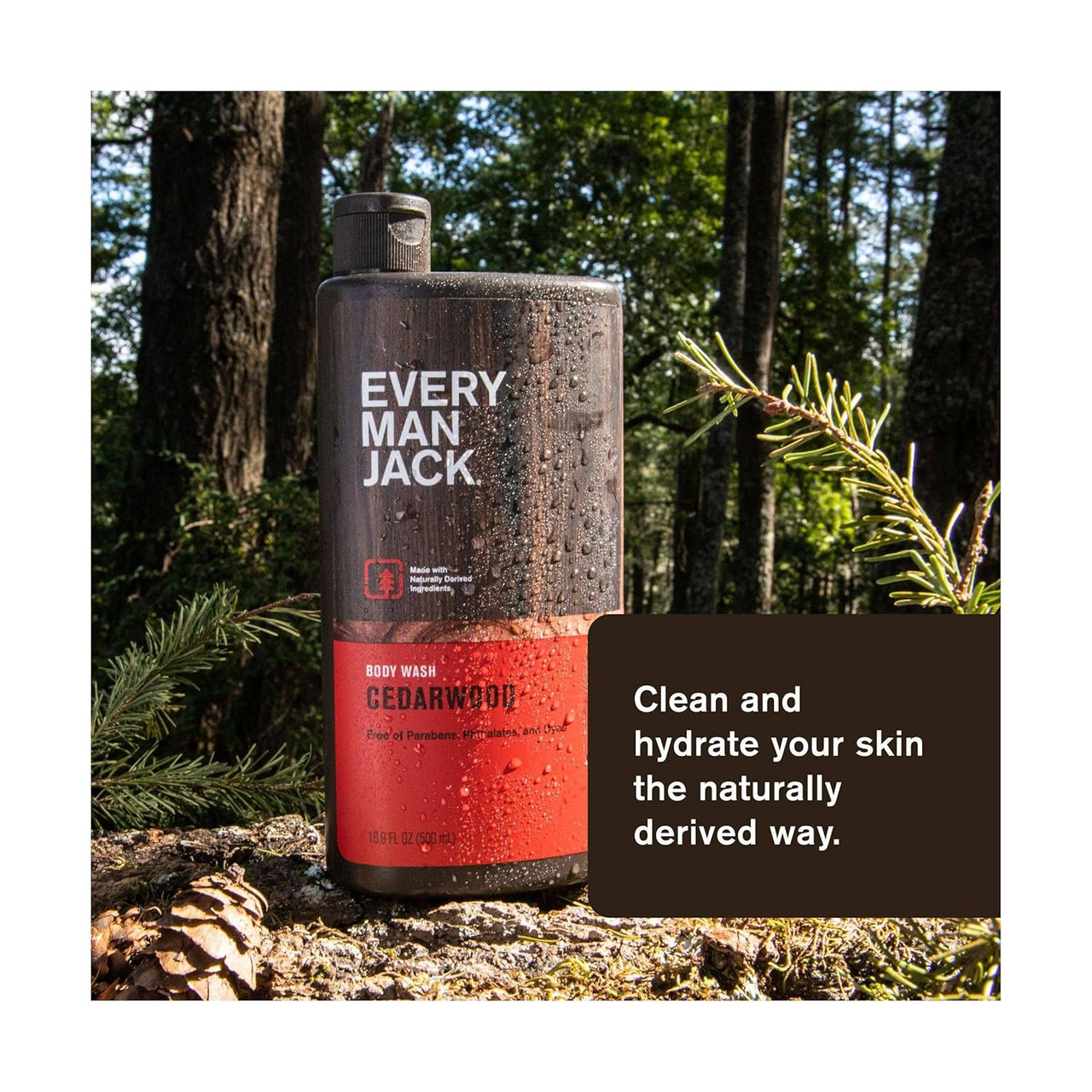 Every Man Jack Body Wash and Shower Gel Cedarwood, Ounce
