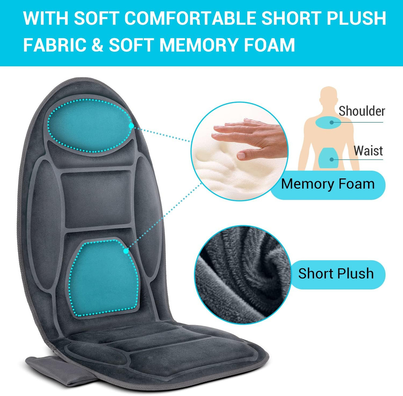 five s fs8812 10-motor vibration massage seat cushion with heat Sex positions using a vibrator that you must try main image 0