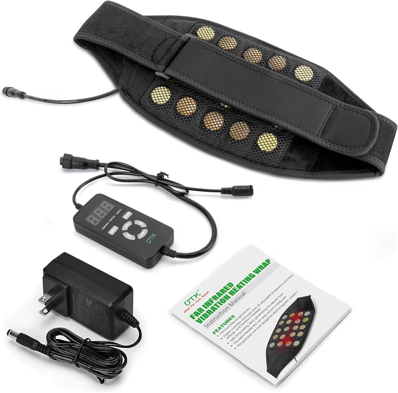 infrared vibration massager HoMedics Pro Therapy Hand-Held Vibration Neck Massager with Heat main image 1