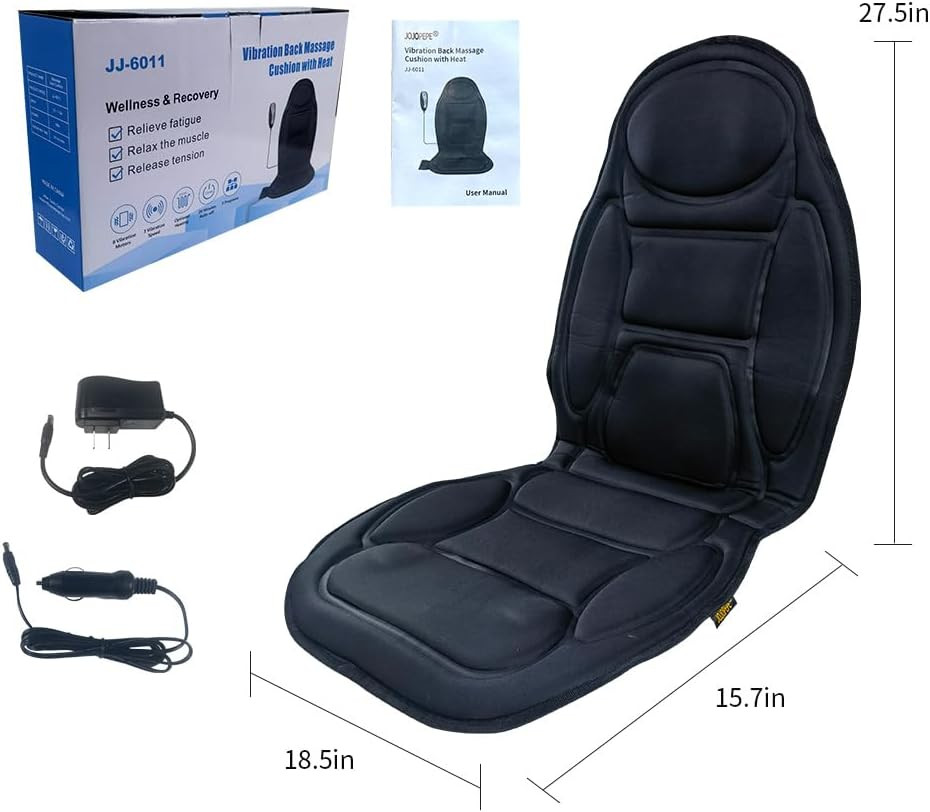 Heat Mat Heated Massaging Car Seat Cover Halfords Function Massage