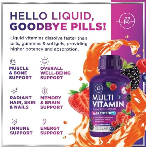 Multivitamin For Women Men Kids Liquid Multivitamin