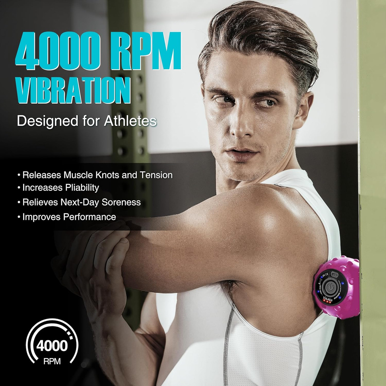 rosenquarz roller mit vibration Amazon.com: 3'' Vibrating Massage Ball