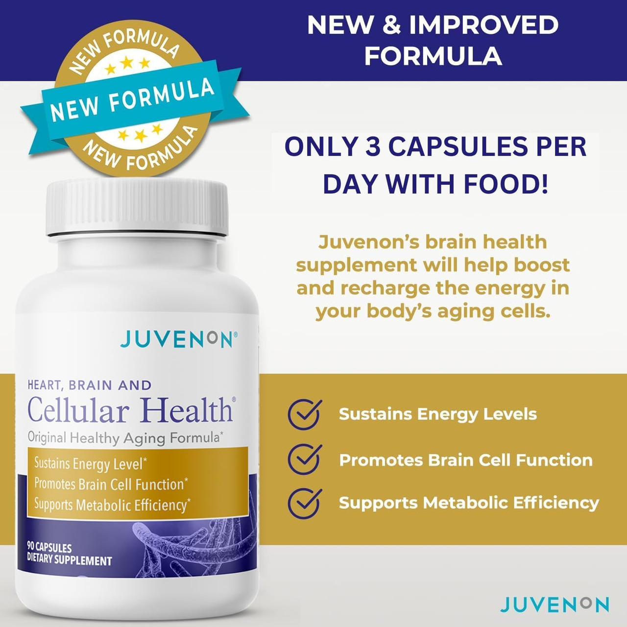 Juvenon Cellular Health Heart, Brain Supplement With A | Buy at Kiwla