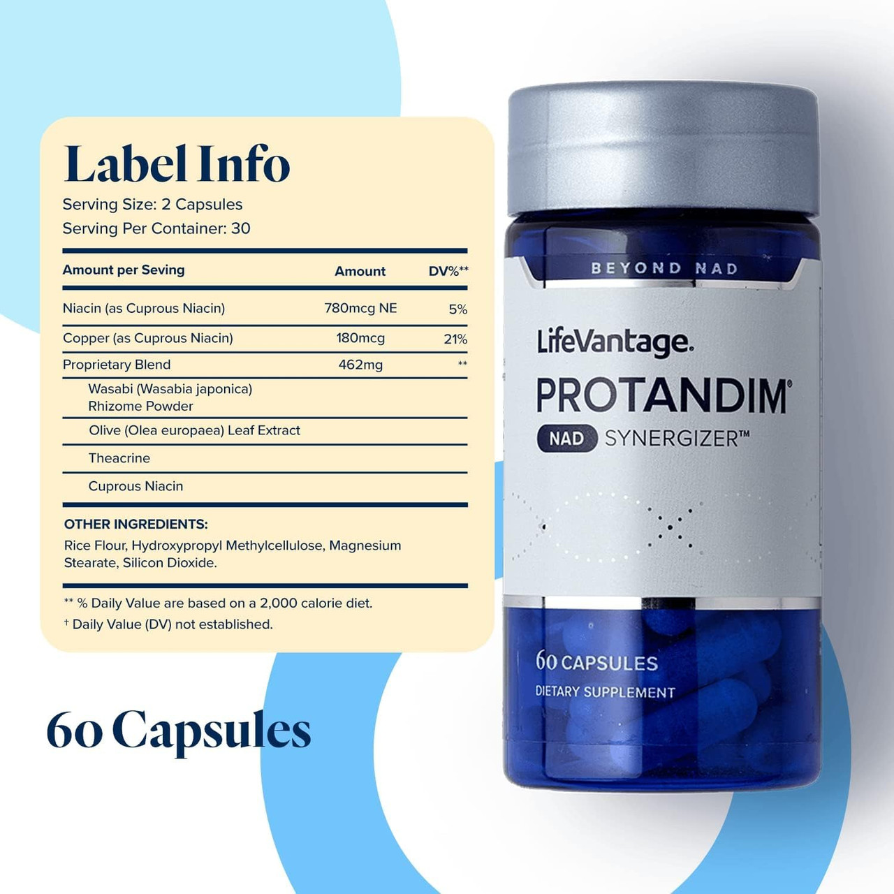 Lifevantage Protandim Nad Synergizer, 60 Capsules, Nad | Buy at 
