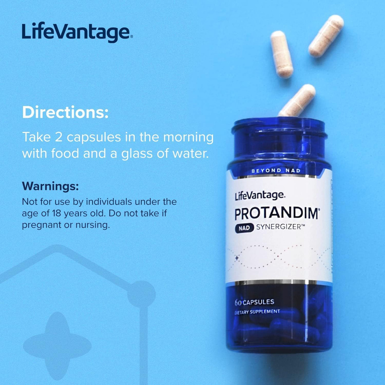 Lifevantage Protandim Nad Synergizer, 60 Capsules, Nad | Buy at 