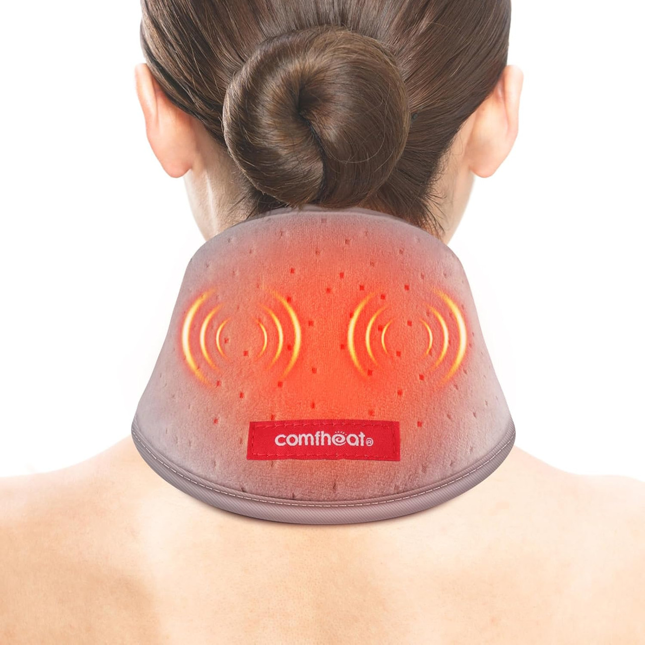 Neck Heating Pad With Vibration Massage For Neck Pain Relief, Usb Heated  Neck Wrap, Soft Neck