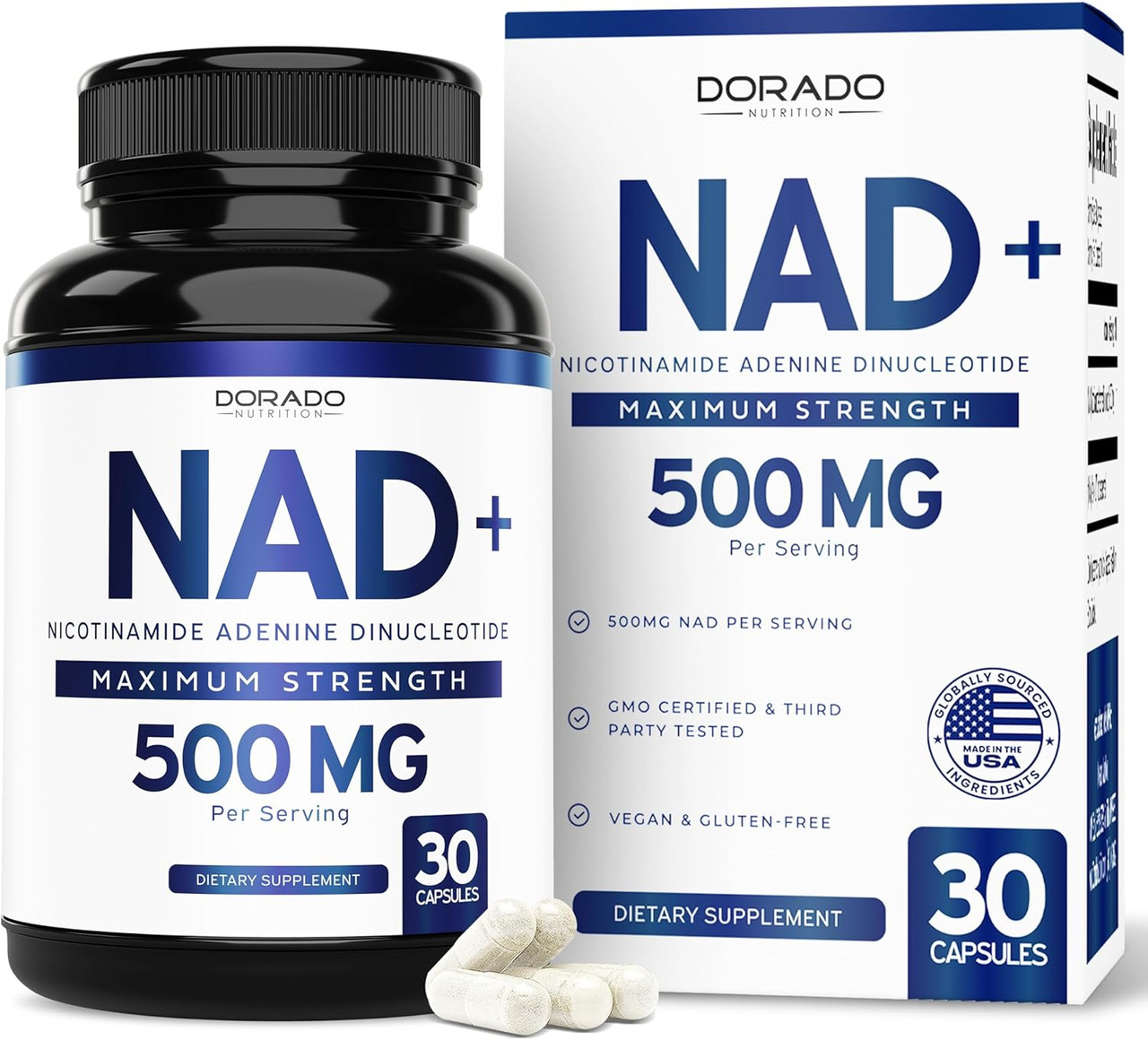 DORADO NUTRITION Nad Supplement 500Mg Of 95% Pure Nad+ | Buy at Kiwla