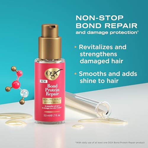 Ogx Bond Protein Repair Bundle: Heat Protect Spray Sealing Hair