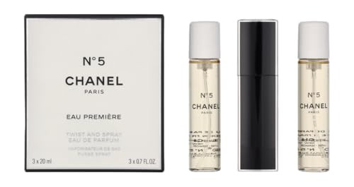 CHANEL N°5 EAU PREMIÈRE 3本セット 20ml Chanel No.5 Eau Premiere Eau De Parfum Purse Spray And 2 Refills