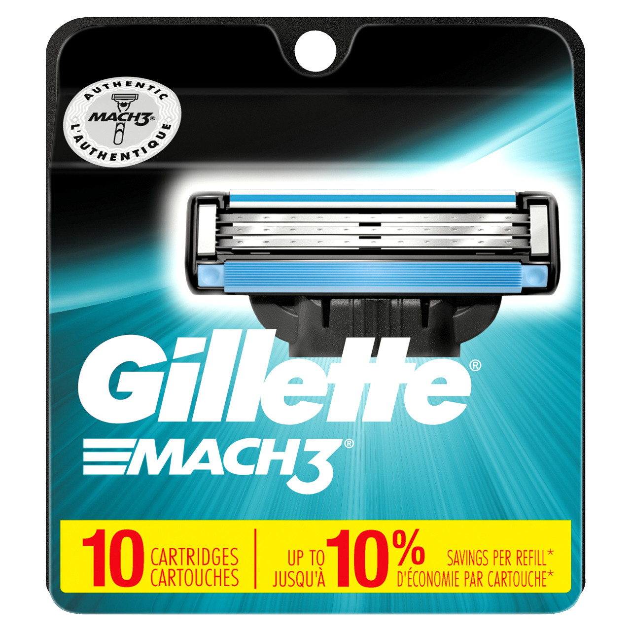 Gillette Mach3 Men's Razor Blade Refills, Men's Razors/Blades, 10 Count  (Packaging May vary) (47400313088) - Kiwla