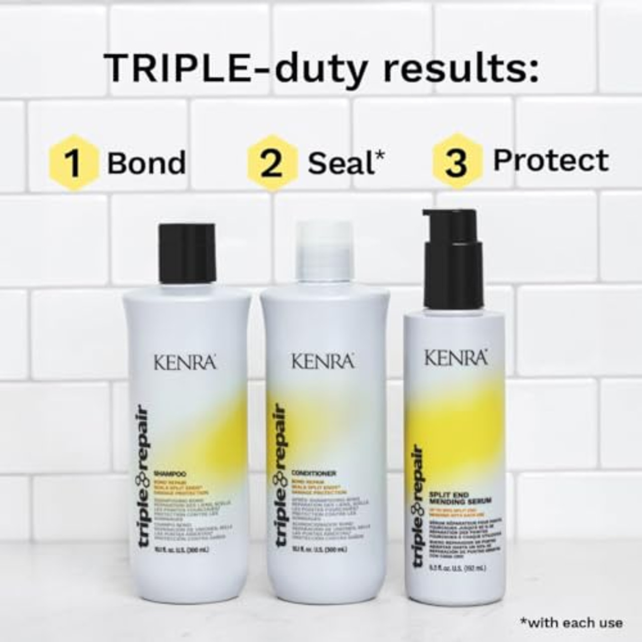 Kenra Triple Repair Split End Mending Serum Up To 90% Split
