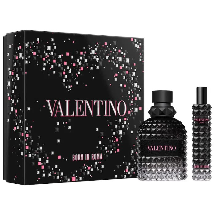 Valentino Uomo Born In Roma 2-Piece Travel Set For Men (3.4 Oz Eau