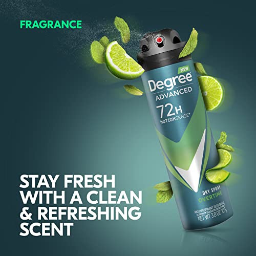 Degree Men Antiperspirant Dry Spray Overtime Deodorant For Men