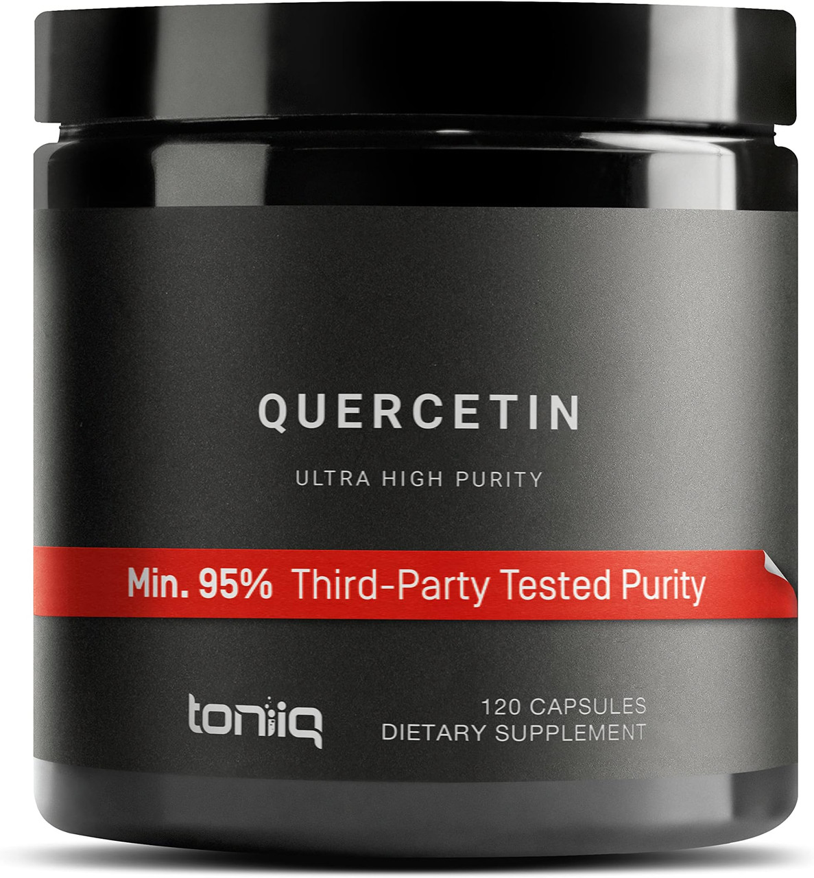 Toniiq Ultra High Purity Quercetin Capsules - 95%+ Highly Purified and  Bioavailable - 1000mg Per Serving - 120