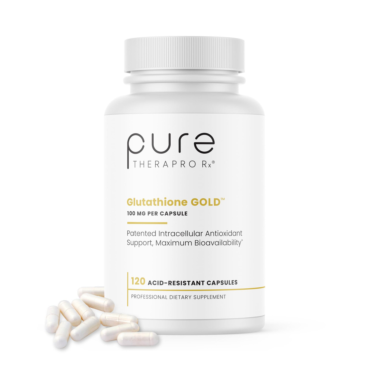 s-acetyl glutathione 100mg Pure TheraPro Rx S Acetyl Glutathione Gold 100mg Made in USA 4 Month Supply  Acid Resistant