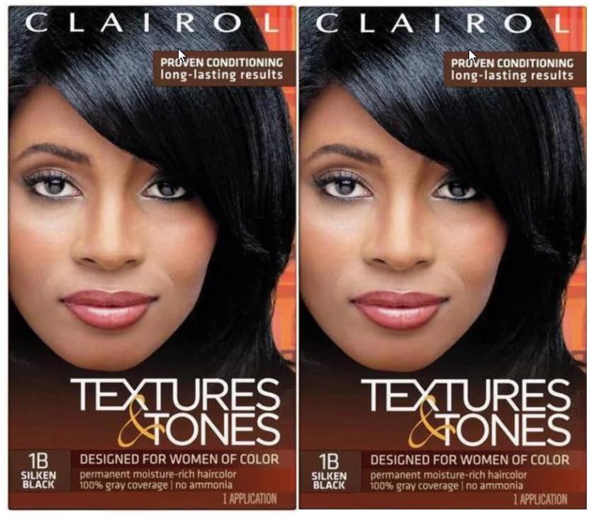 Clairol Textures Tones Hair Color For Women Of Color 1B Silken