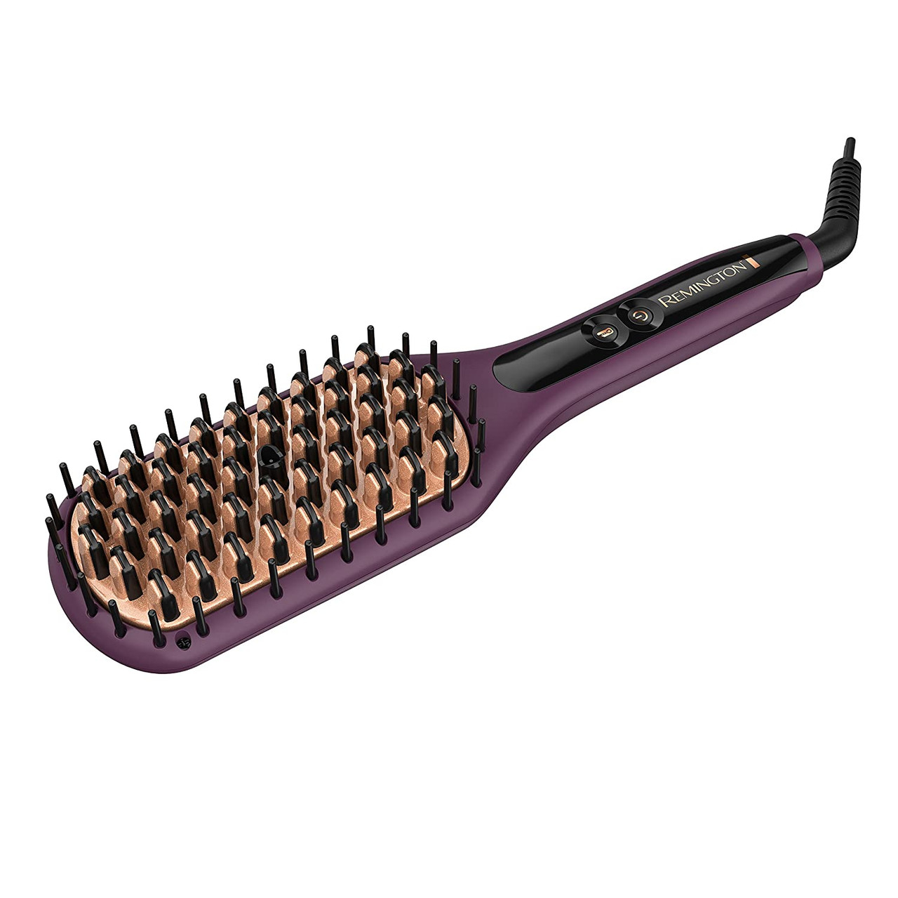 Remington Pro 2-In-1 Heated Straightening Brush with Thermaluxe Advanced  Thermal Technology, Purple, CB7480SA