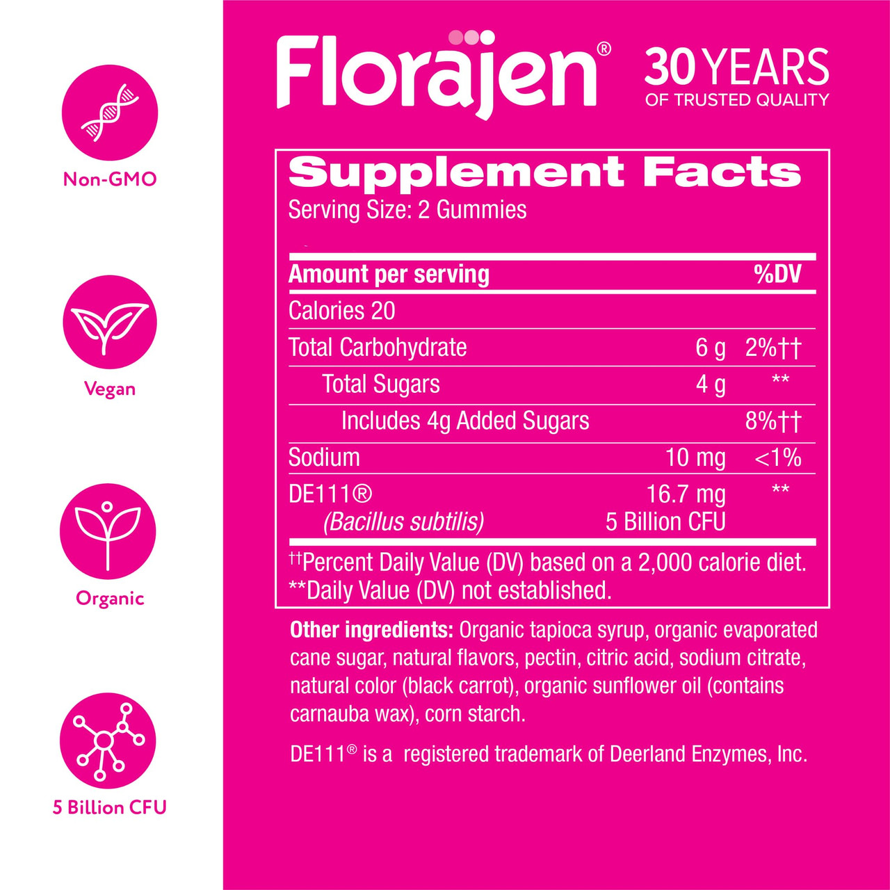 Florajen Women's Probiotic Gummies - Triple-Action Preb | Buy at