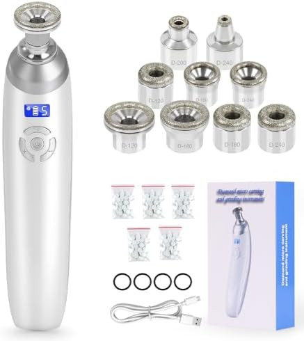 Electric Blackhead Remover - Pore Vacuum Suction With Diamond Dermabrasion For Face, Unisex