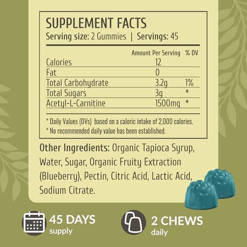 Herbamama Alcar Acetyl L-Carnitine 1500Mg Gummies