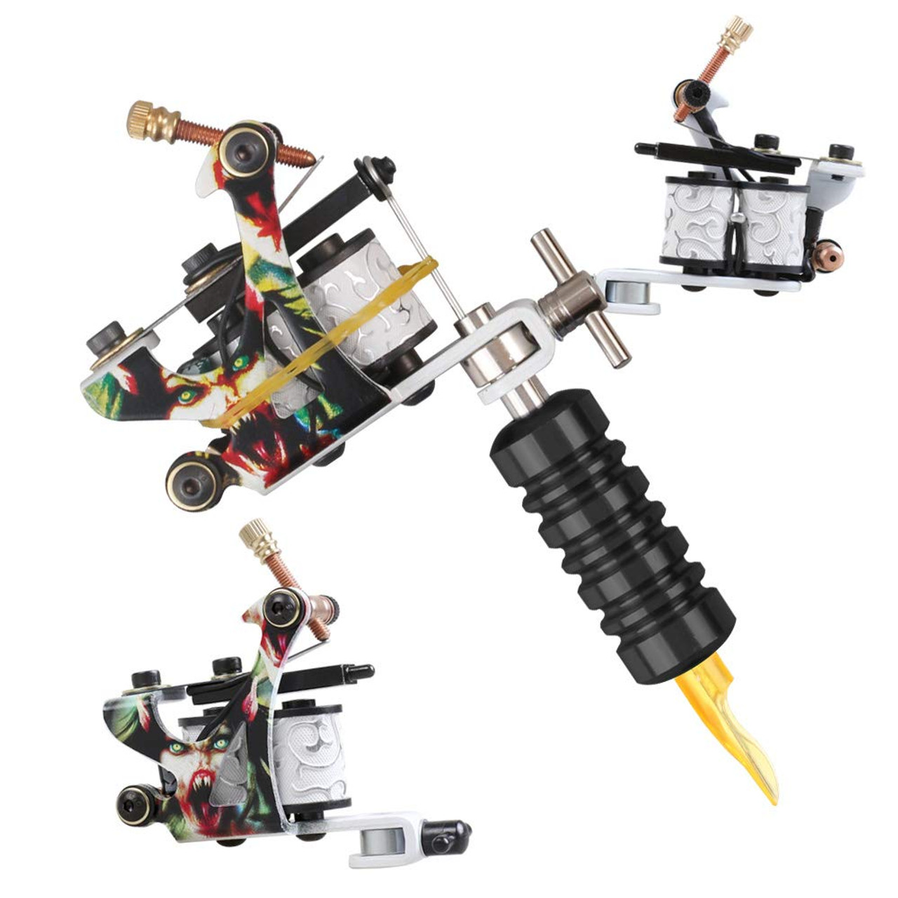 Tattoo Machines Tattoo Kit Gun With Ink Power Supply Tattoo Grips Body Art  Tools Complete Tattoo Set Accessories Supplies  Tattoo Kits  AliExpress