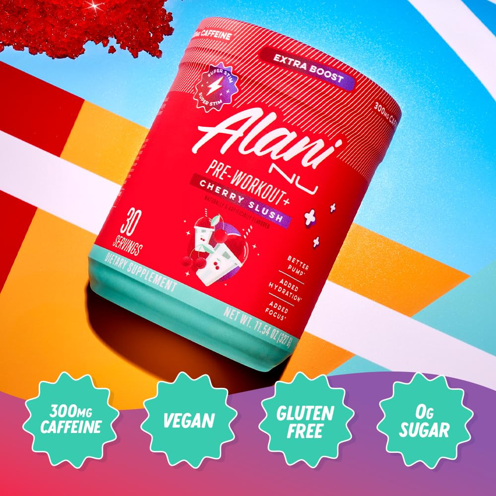 Alani Nu Pre Workout+ Powder Frozen Lemonade Extra Boos | Buy at