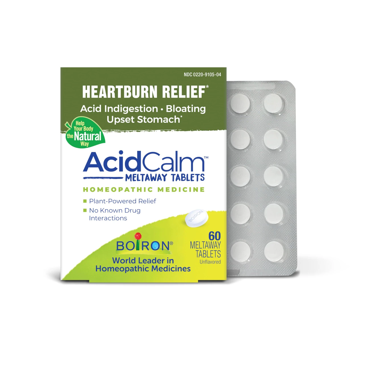 Boiron AcidCalm Tablets for Heartburn Relief Acid Indig | Buy at Kiwla