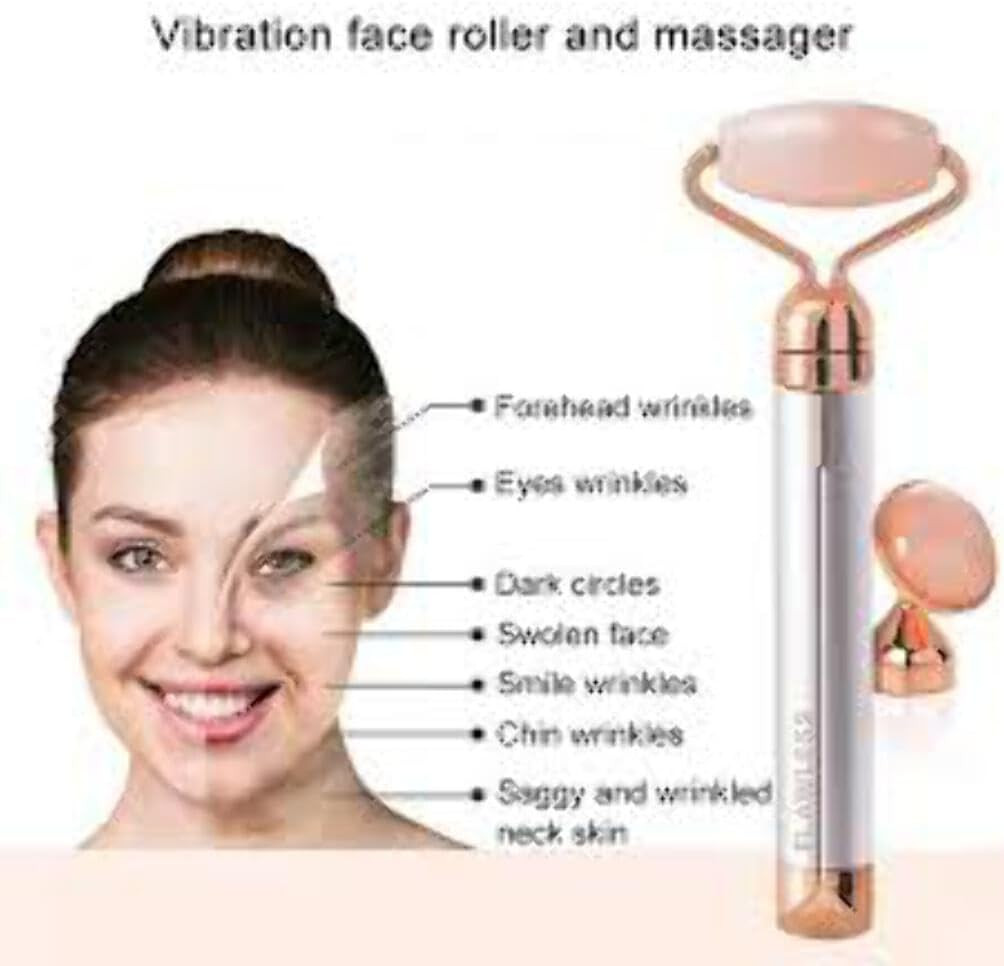 coconut oil based personal lubricant Vibrating Quartz Sculpting Roller - Skin Care Routine Tool