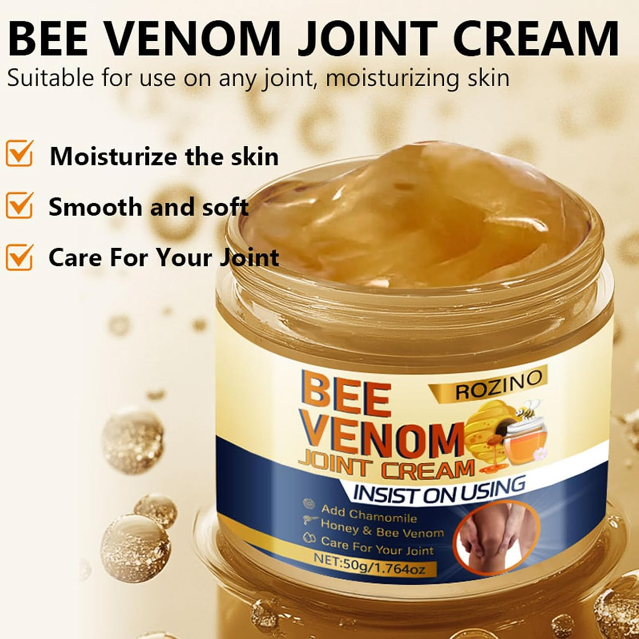 Xiaoks Bee Venom Joint Cream - Moisturizing Relief For Knees