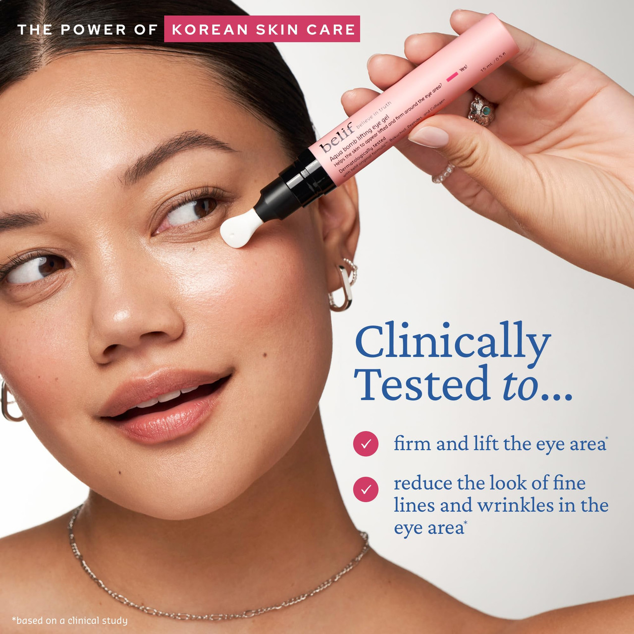 belif Retinol Firming Eye Serum – Aqua Bomb Lifting Eye Gel with