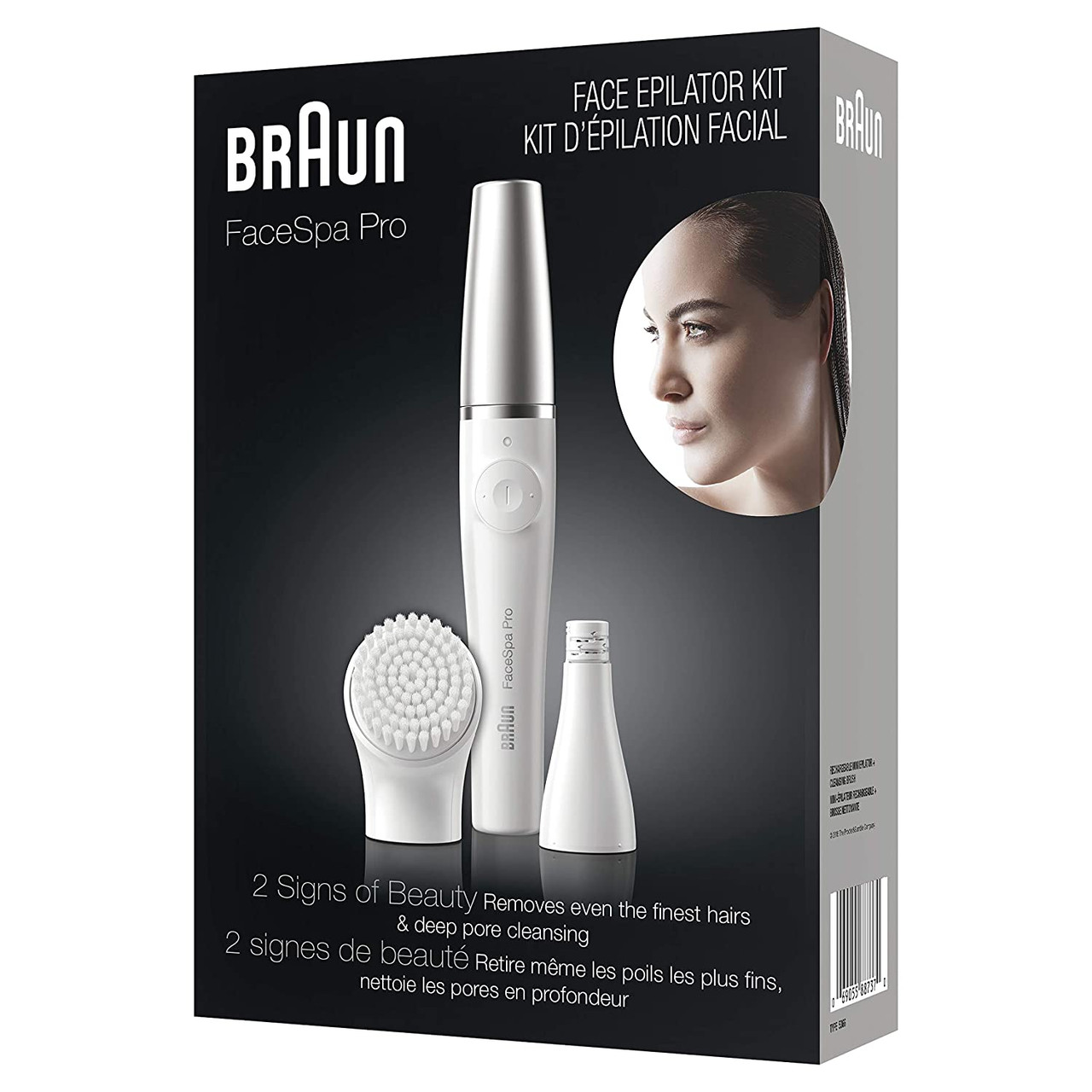 Braun Face Epilator Facespa Pro 910 Facial Hair Removal for Women 2 in 1  Epilating and