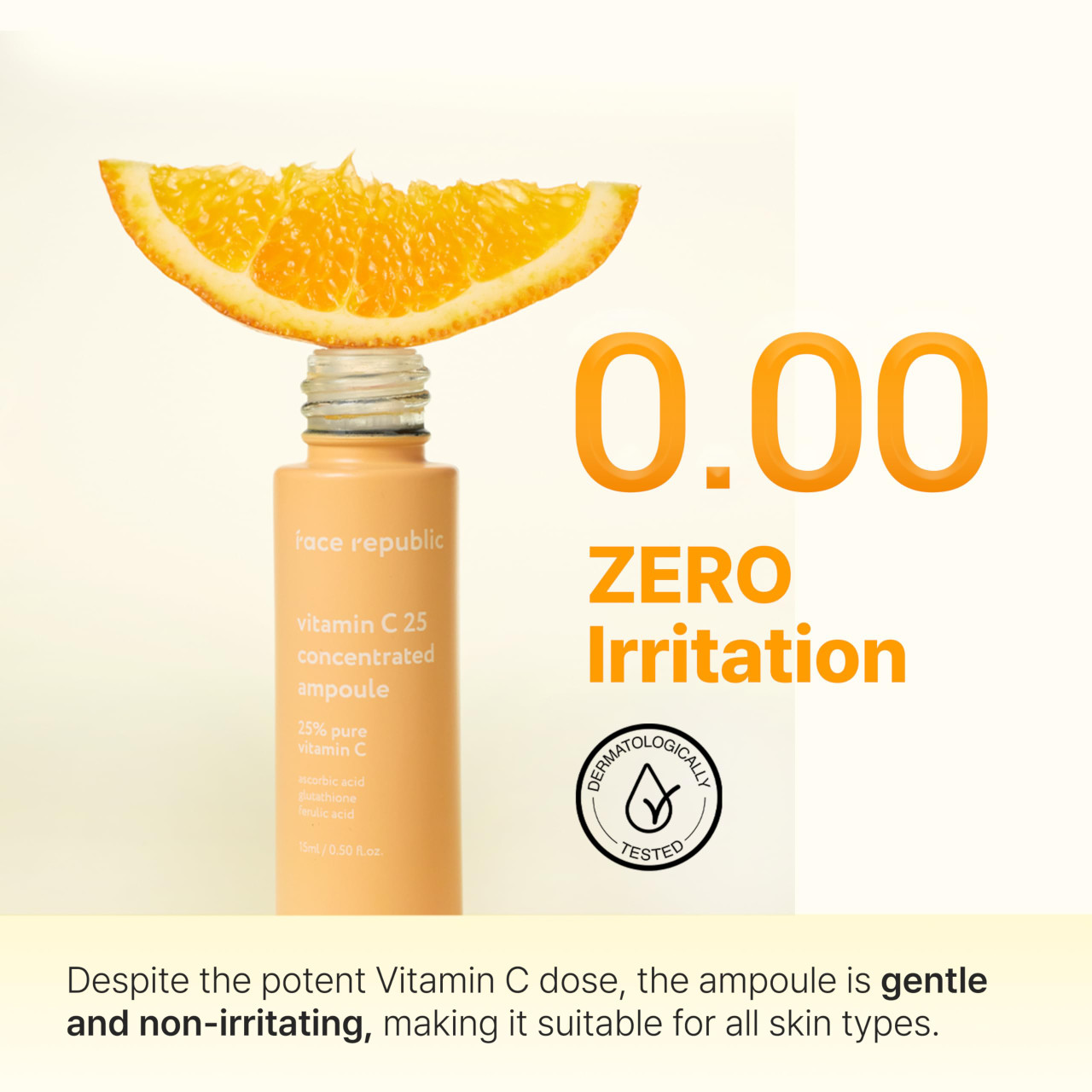 Republic Store Face Republic Vitamin C 25 Concentrated Ampoule 25% Ascorbic  Acid Glutathione Antioxidants No Irritation