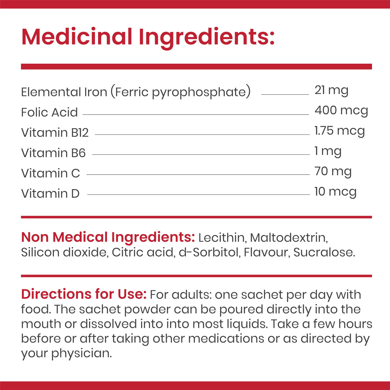LCE Liposomal - 21g Elemental Iron Supplement with Vitamin B12 B6 D C