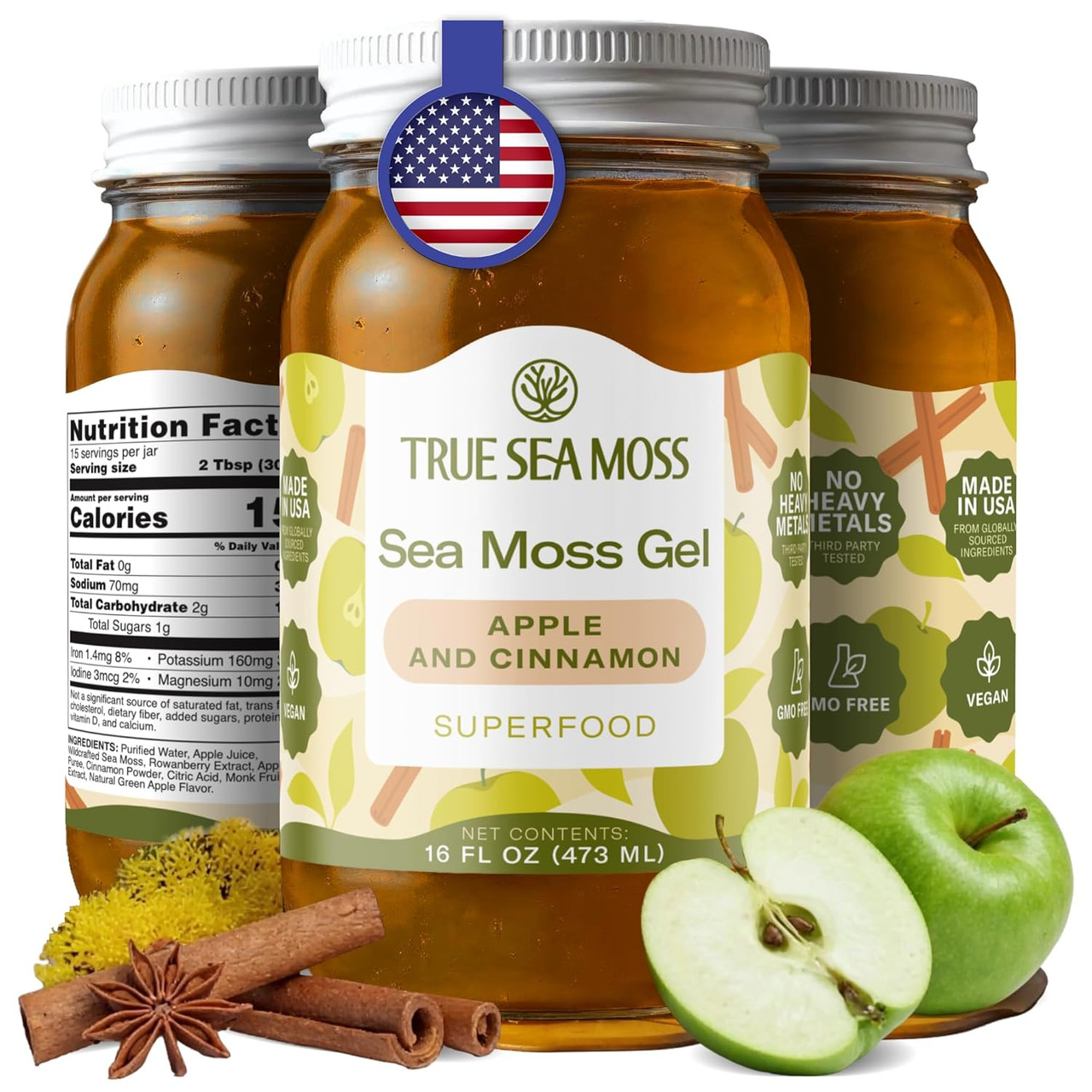 TrueSeaMoss Sea Moss Gel – Wildcrafted Seamoss, Fruits | Buy at