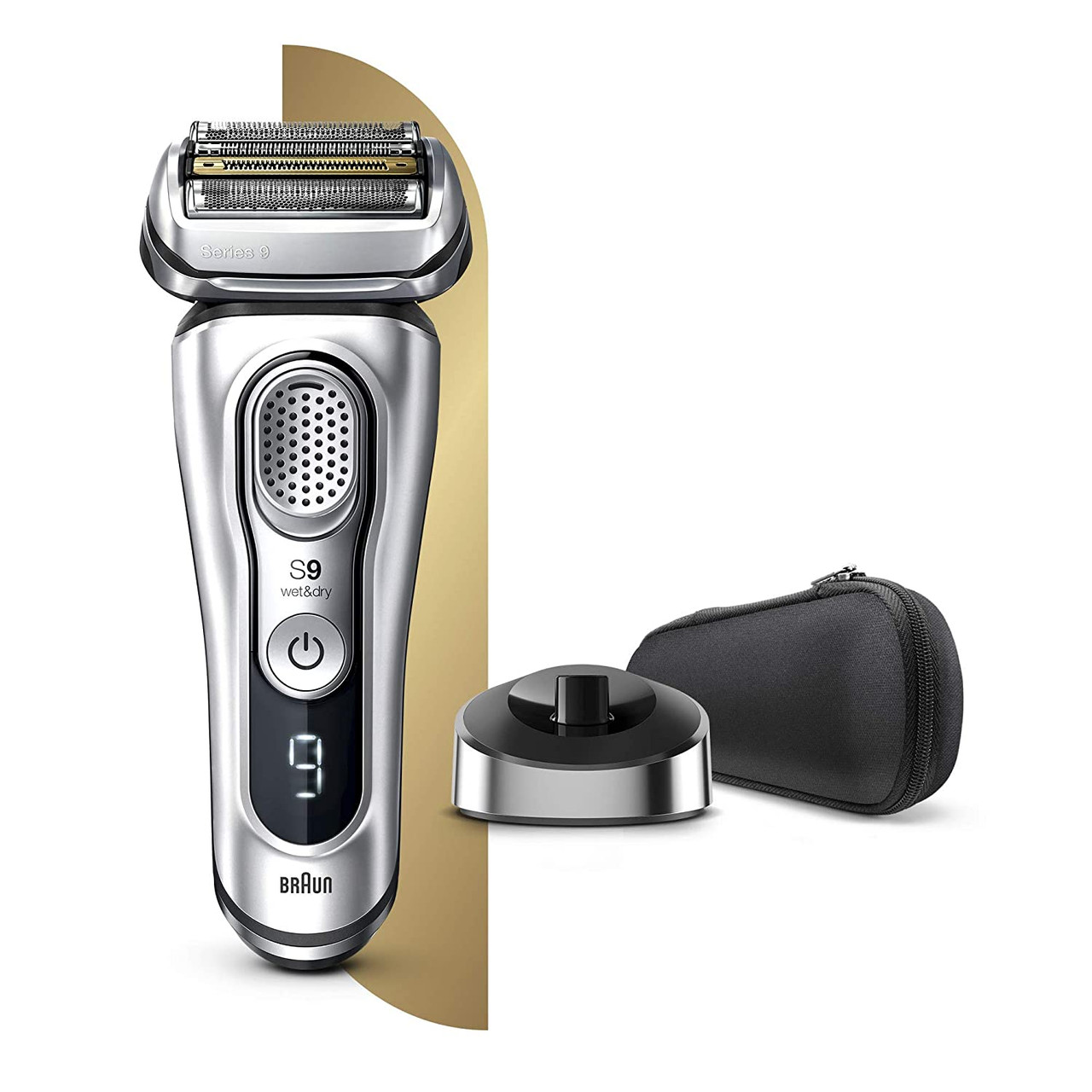 Braun Series 9-9330s Men's Rechargeable Wet & Dry Electric Foil Shaver with  Stand